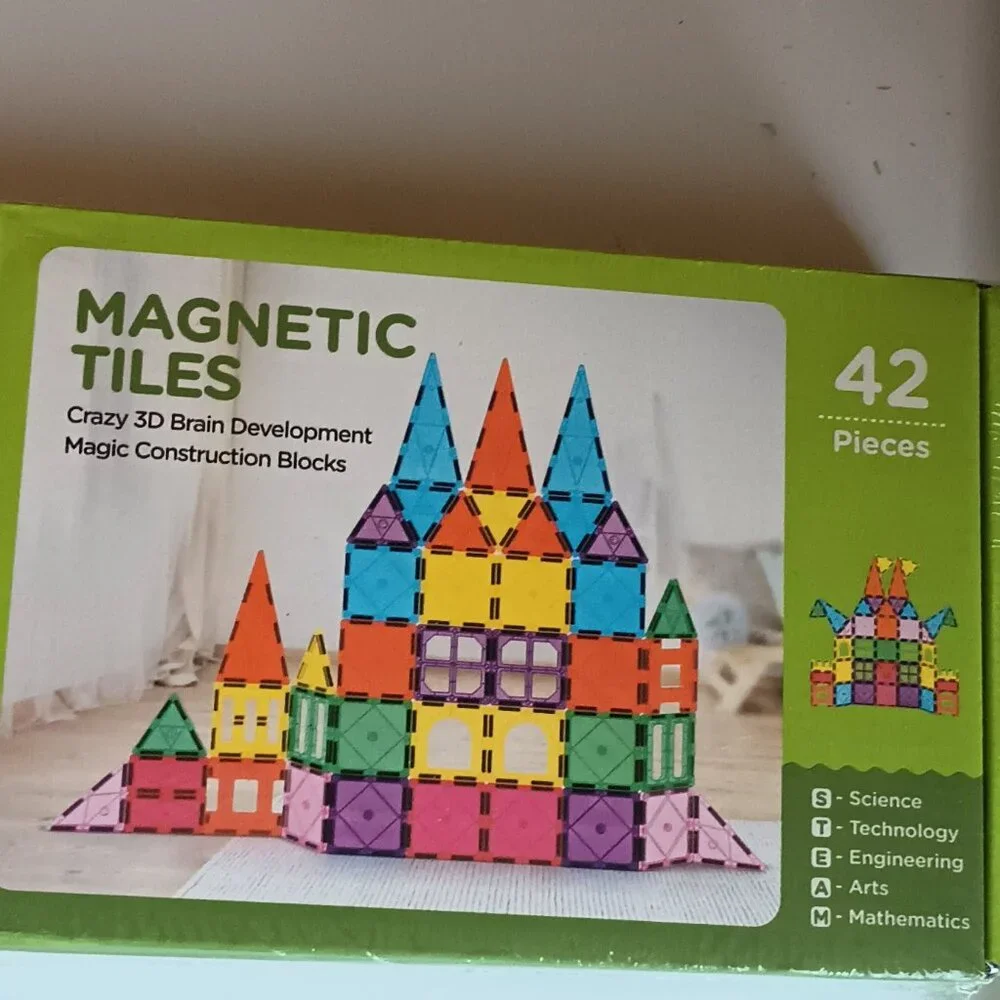 NEW FunMagic STEM Educational Magnetic Building Blocks 42 Count